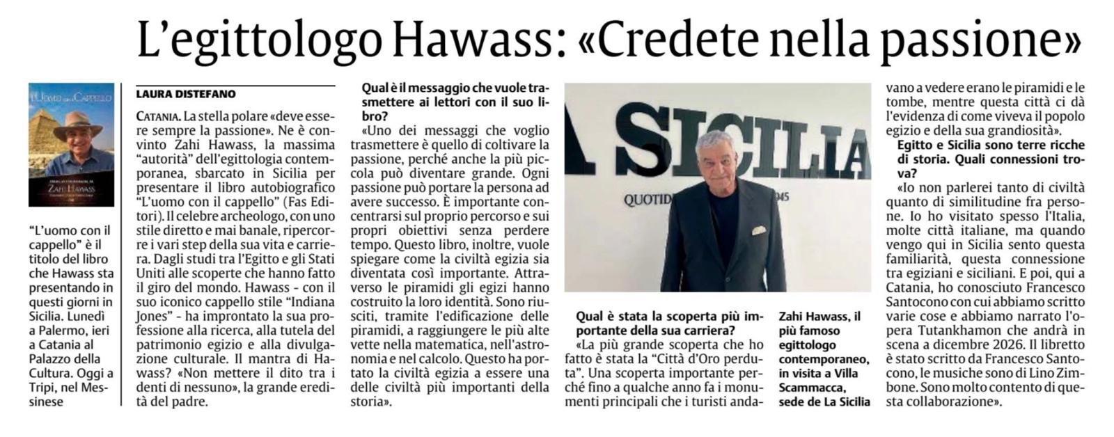 comune di catania - zahi hawass